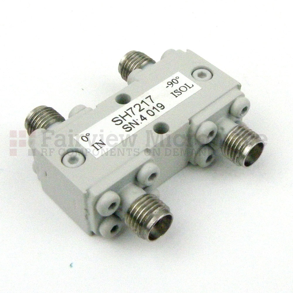 image of an RF hybrid coaxial coupler